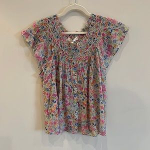 NWT LoveShackFancy Floral Top, Size XL